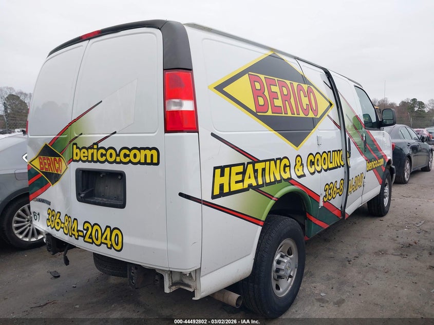 2022 Chevrolet Express Cargo Rwd 2500 Regular Wheelbase Wt