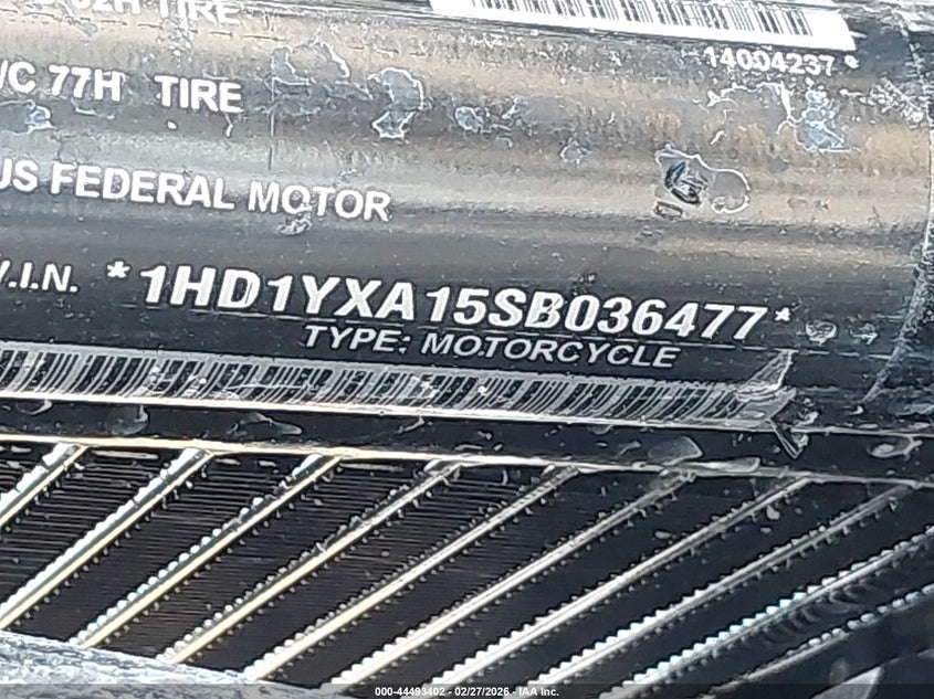 2025 Harley-Davidson Fxlrst VIN: 1HD1YXA15SB036477 Lot: 44493402