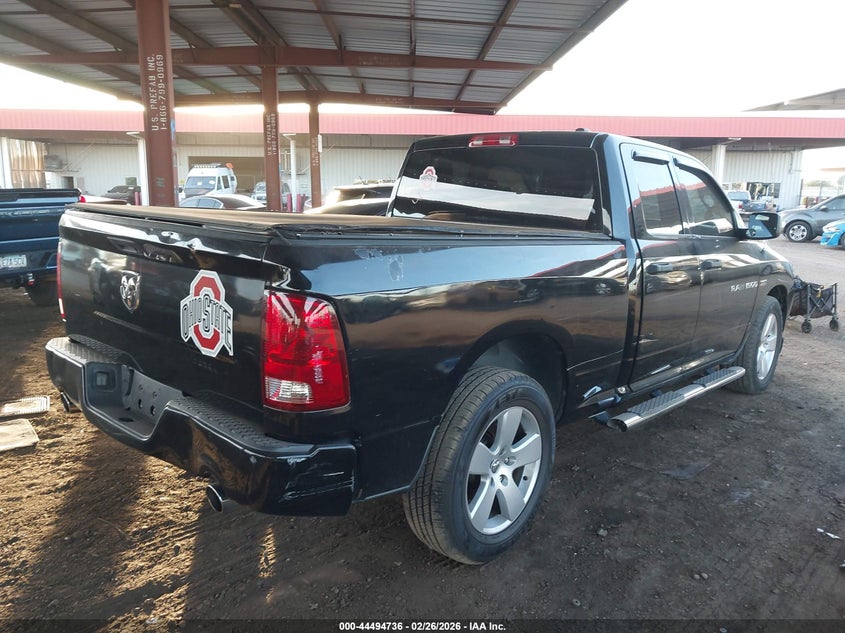 2012 Ram 1500 5.7 Ram St black Lot 111044494736 Vin 1C6RD6FT6CS168774