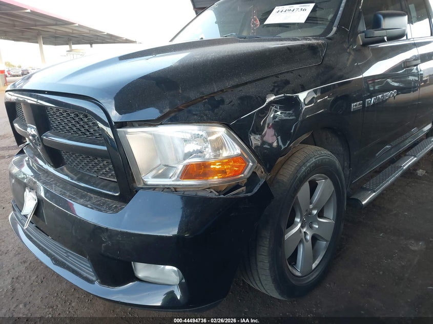 1C6RD6FT6CS168774 2012 Ram 1500 5.7 Ram St black