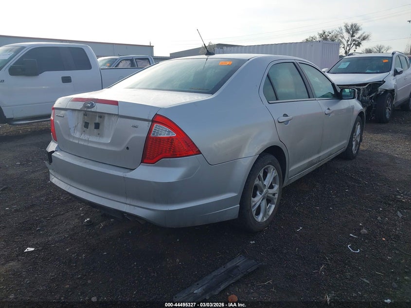Vin: 3fahp0ha9cr354539, lot: 44992053, ford fusion se 20124