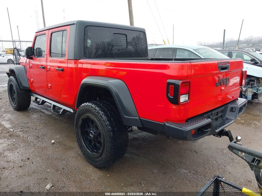 Vin: 1c6hjtag6ll158494, lot: 44992229, jeep gladiator sport s 4x4 20203