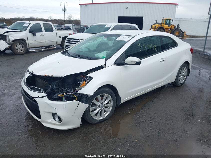 Vin: knafx6a89e5239289, lot: 44992874, kia forte koup ex 20142