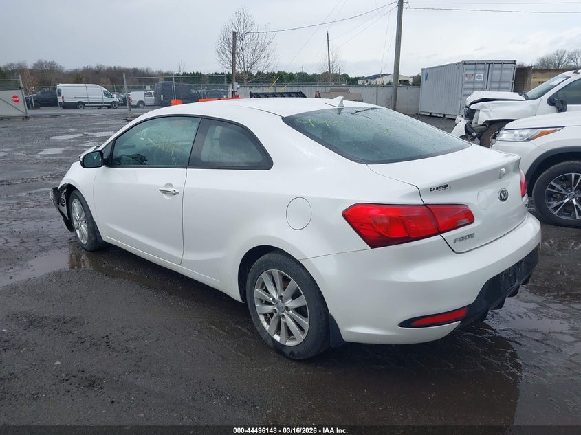 Vin: knafx6a89e5239289, lot: 44992874, kia forte koup ex 20143
