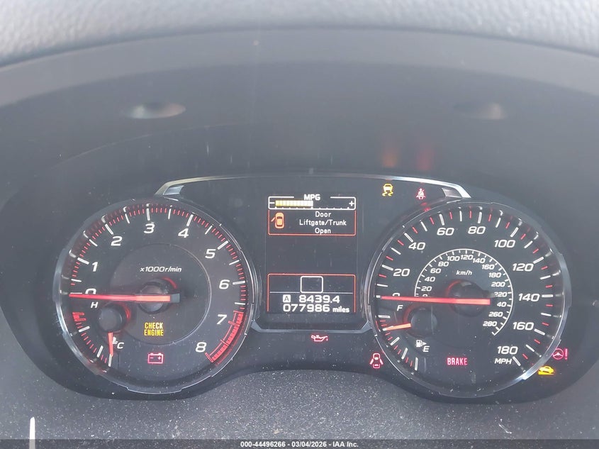 2020 Subaru Wrx Premium VIN: JF1VA1C69L9809771 Lot: 44496266