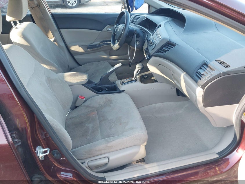 2012 Honda Civic 1.8 Lx red Lot 111044496314 Vin 19XFB2F56CE334712