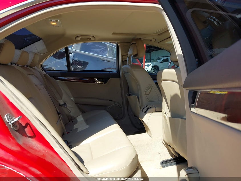 2010 Mercedes-benz C class 3.0 C 300 Sport red Lot 111044496393 Vin WDDGF5EB4AR108435