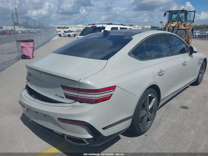 Vin: kmtgg4sd7su280806, lot: 44993165, genesis g80 3.5t sport prestige awd 20254