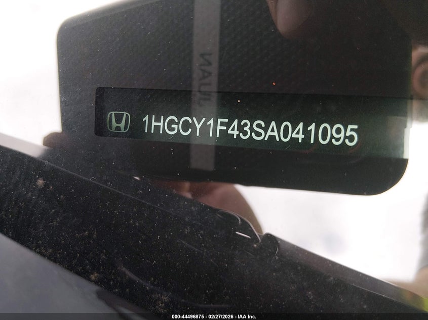 VIN 1HGCY1F43SA041095 2025 HONDA ACCORD SE
