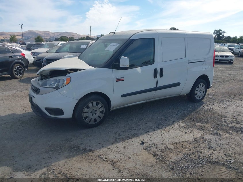 Vin: zfbhrfbbxm6t23732, lot: 44993643, ram promaster city tradesman slt 20212