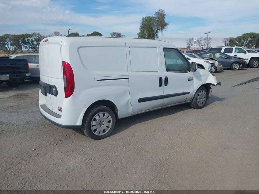 Vin: zfbhrfbbxm6t23732, lot: 44993643, ram promaster city tradesman slt 20214