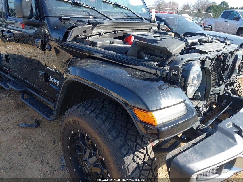 2021 Jeep Wrangler 4Xe Unlimited Sahara 4X4 VIN: 1C4JJXP62MW843463 Lot: 44496991