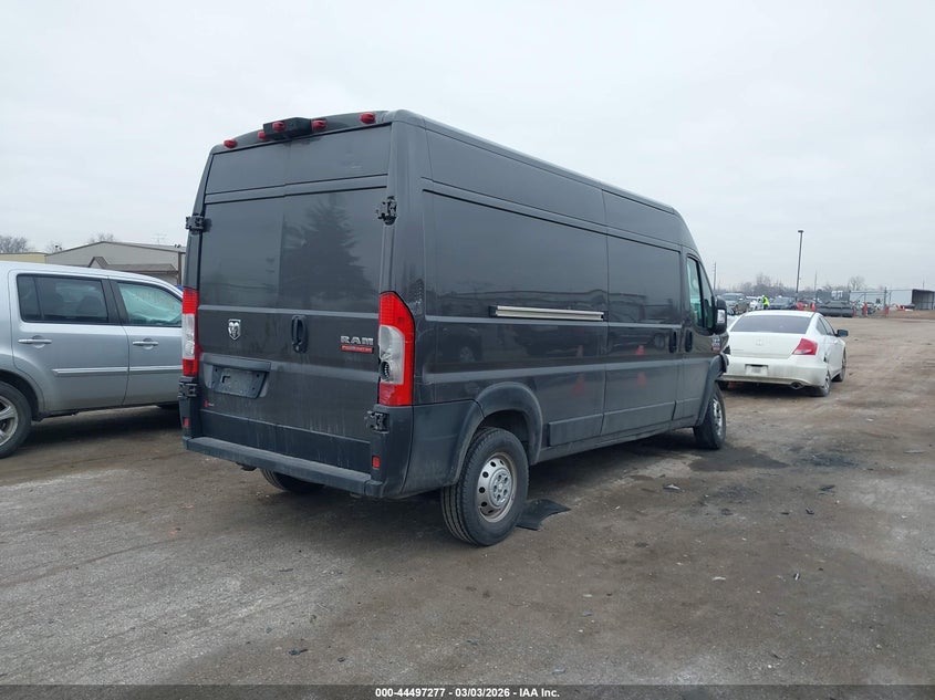 Vin: 3c6lrvdg5me574654, lot: 44994003, ram promaster 2500 high roof 159 wb 20214