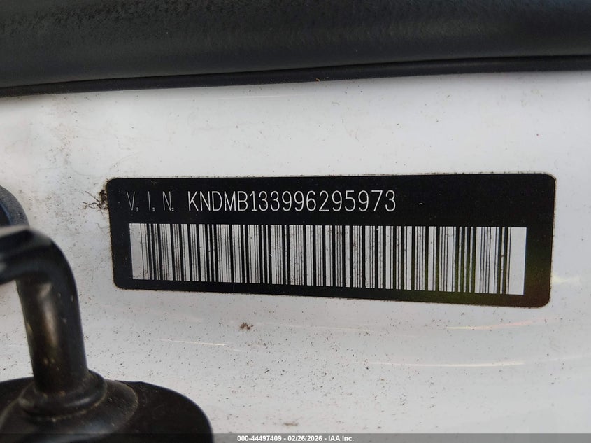 2009 Kia Sedona VIN: KNDMB133996295973 Lot: 44497409