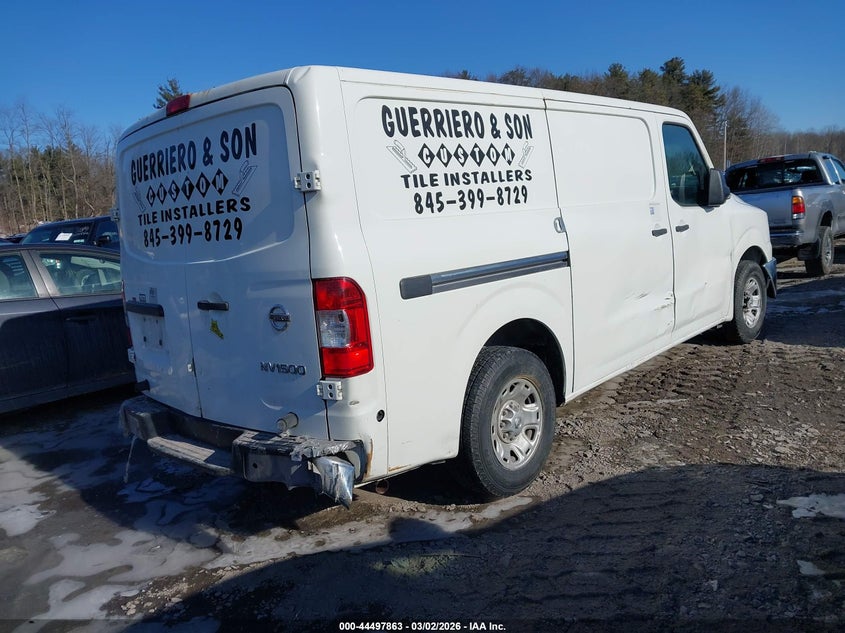 2013 Nissan Nv Cargo Nv1500 Sv V6