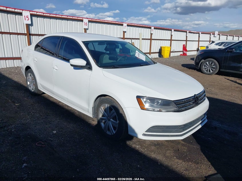 2017 Volkswagen Jetta 1.4 1.4T S white Lot 111044497865 Vin 3VW2B7AJ8HM347584