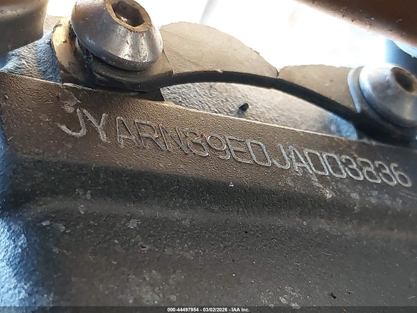 2018 Yamaha Yzfr1 VIN: JYARN39E0JA003836 Lot: 44497954