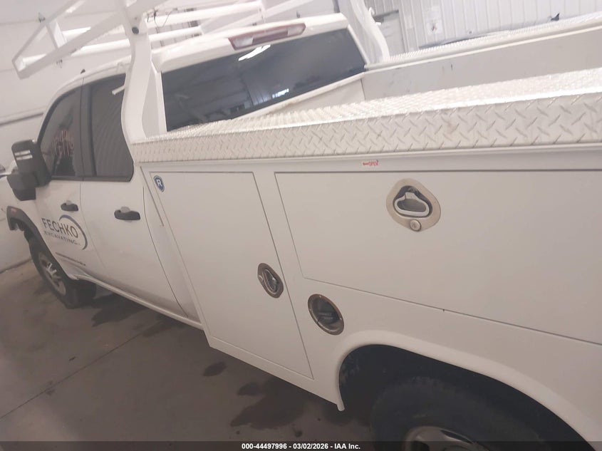 2024 Gmc SIERRA 2500Hd 4Wd Long Bed Pro white Lot 111044497996 Vin 1GD59LE73RF301600