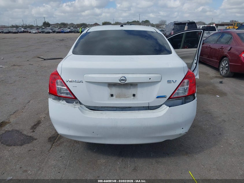 2012 Nissan Versa 1.6 1.6 Sv white Lot 111044498149 Vin 3N1CN7AP6CL846145