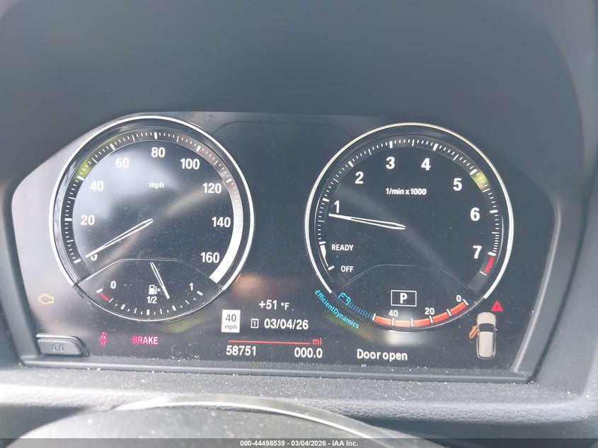 2019 BMW X1 Sdrive28I VIN: WBXHU7C52K3H45038 Lot: 44498539