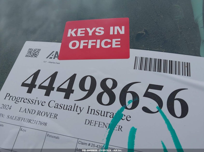 2024 Land Rover Defender 130 P300 S VIN: SALEJFFU3R2317698 Lot: 44498656