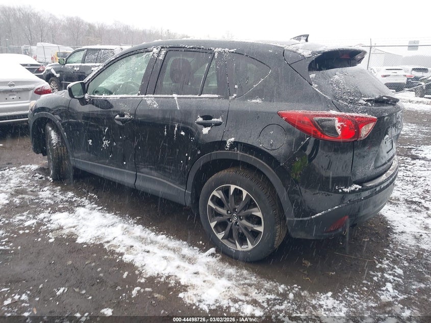 Vin: jm3ke4dy5g0682361, lot: 44995453, mazda cx-5 grand touring 20163