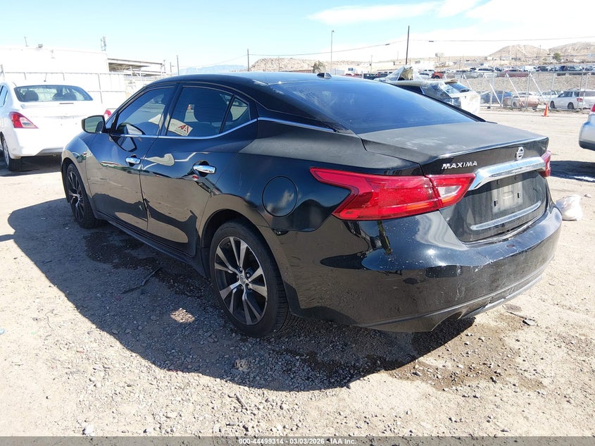 Vin: 1n4aa6apxgc433033, lot: 44996040, nissan maxima 3.5 platinum/3.5 s/3.5 sl/3.5 sr/3.5 sv 20163