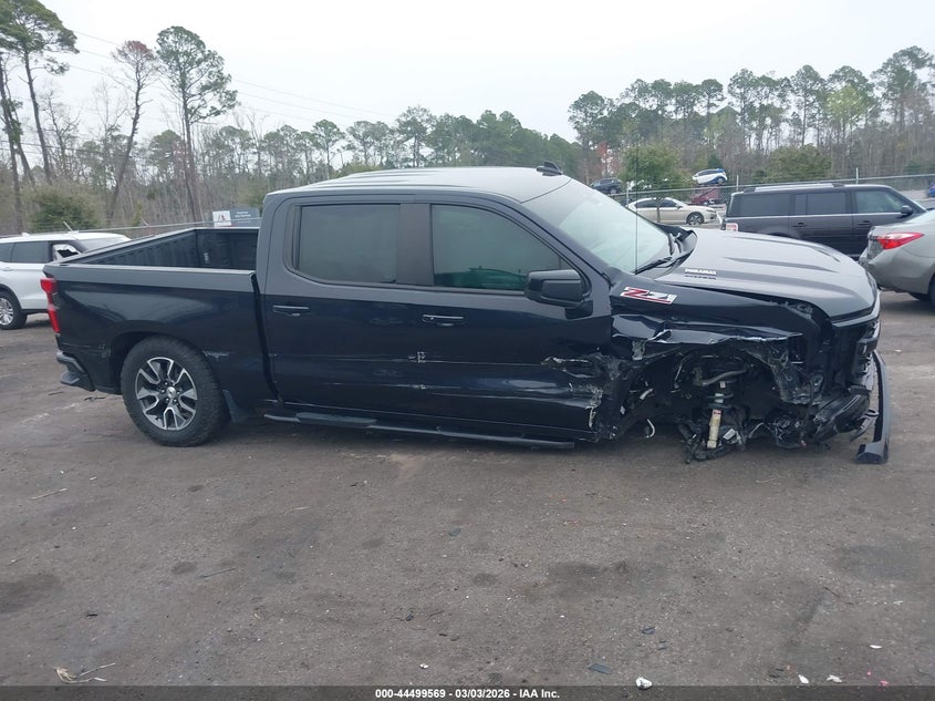 VIN 1GCUDEE81PZ166051 2023 CHEVROLET SILVERADO 1500 4WD  SHORT BED RST