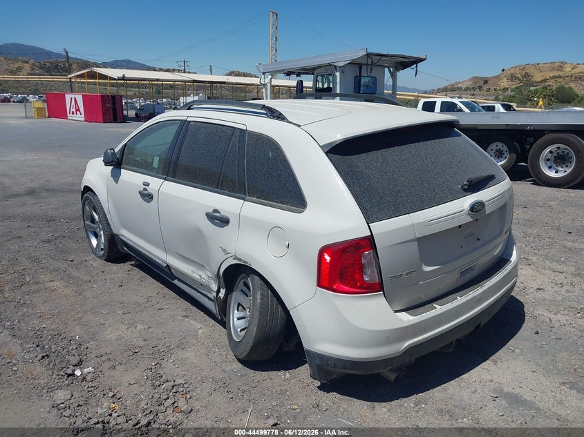 Vin: 2fmdk3g97dba90877, lot: 44996504, ford edge se 20133