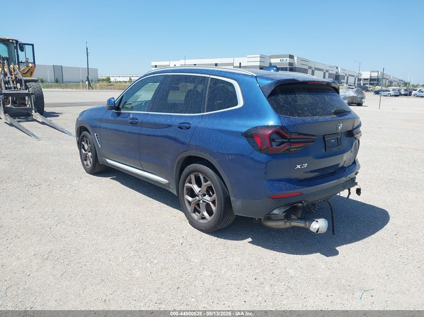 Vin: 5ux43dp01n9m30465, lot: 44997254, bmw x3 sdrive30i 20223