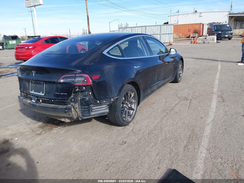 Vin: 5yj3e1eb6jf077148, lot: 44997407, tesla model 3 long range/performance 20184