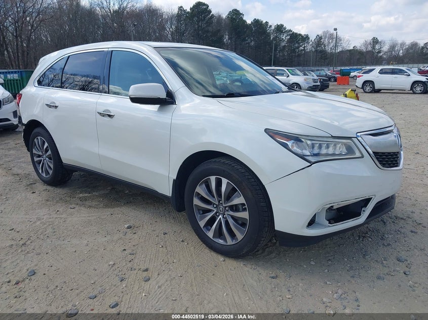 2016 Acura Mdx Technology Acurawatch Plus Packages/Technology Package