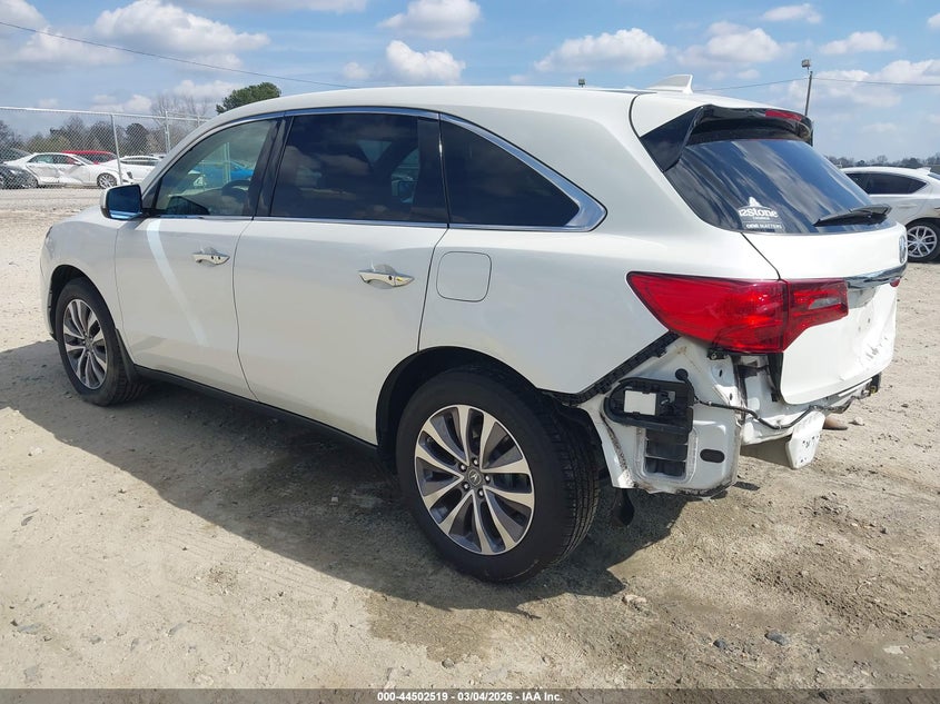 2016 Acura Mdx Technology Acurawatch Plus Packages/Technology Package