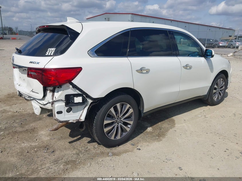 2016 Acura Mdx Technology Acurawatch Plus Packages/Technology Package