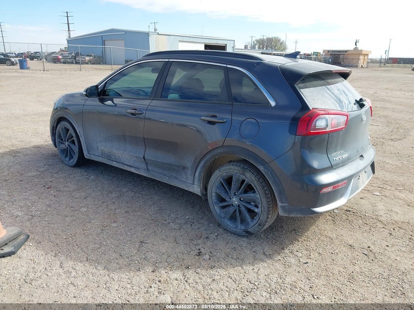 Vin: kndcc3lc1j5145645, lot: 44999629, kia niro ex 20183