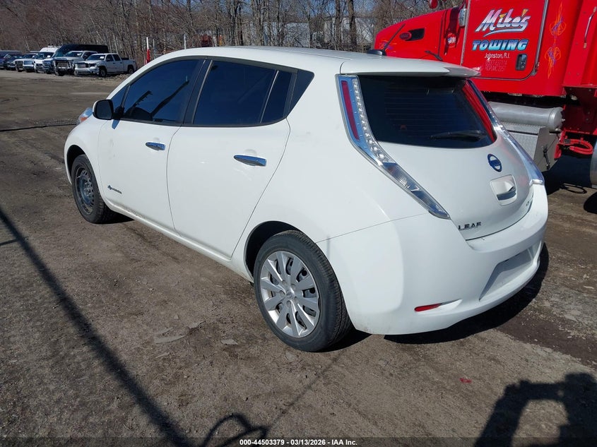 Vin: 1n4az0cp1gc307436, lot: 45000135, nissan leaf s 20163