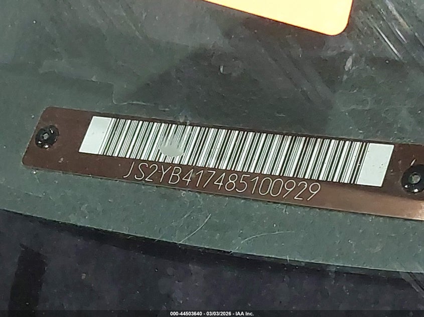 2008 Suzuki Sx4 Convenience/Touring VIN: JS2YB417485100929 Lot: 44503640