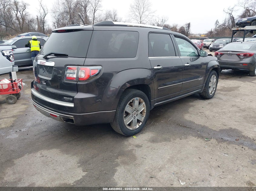 Vin: 1gkkvtkd9fj386372, lot: 45000658, gmc acadia denali 20154