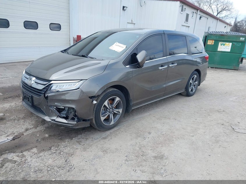 Vin: 5fnrl6h83jb005949, lot: 45001172, honda odyssey touring 20182