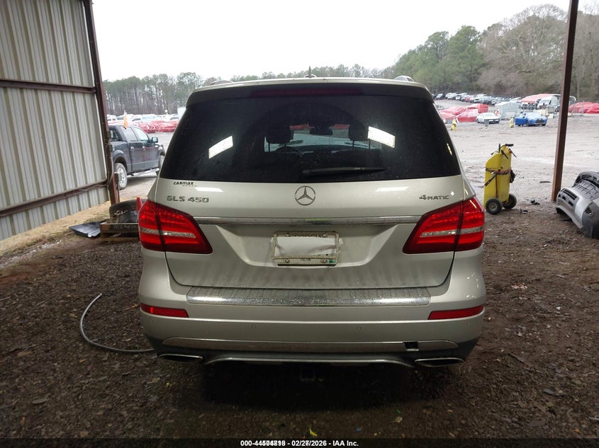 2018 Mercedes-Benz Gls 450 4Matic VIN: 4JGDF6EE0JB121555 Lot: 44504818