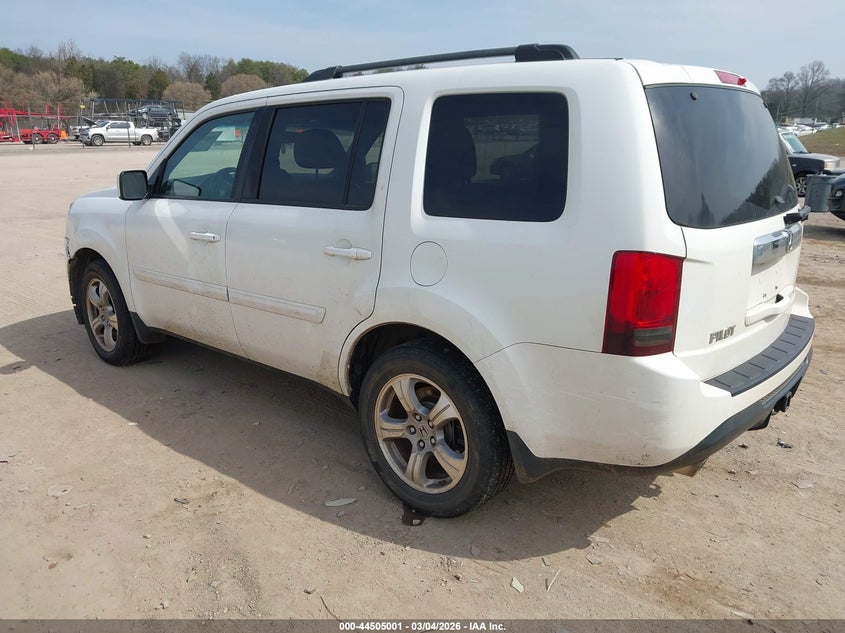 2012 Honda Pilot 3.5 Ex-L white Lot 111044505001 Vin 5FNYF4H75CB030658