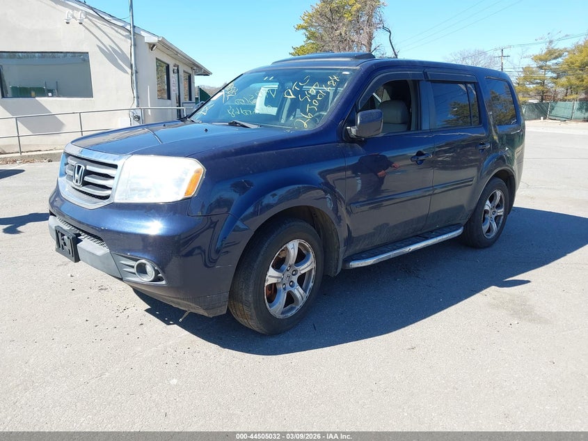 Vin: 5fnyf4h50db027974, lot: 45001788, honda pilot ex-l 20132