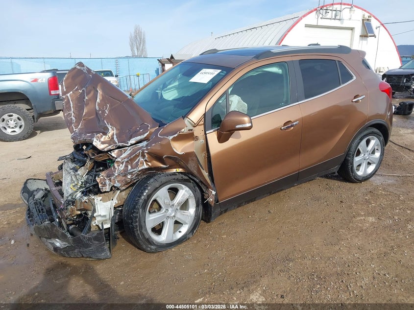 Vin: kl4cjfsb5gb546250, lot: 45001857, buick encore convenience 20162