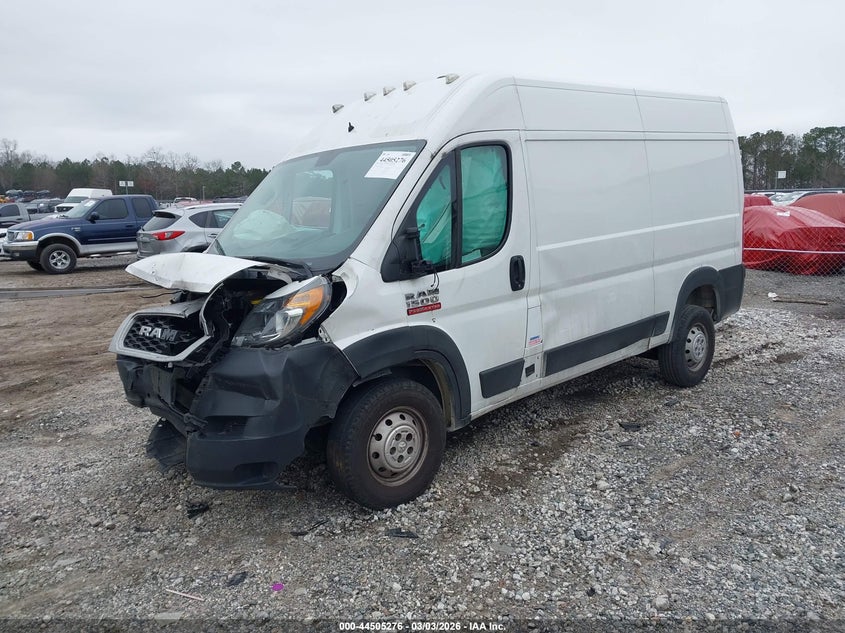 Vin: 3c6trvbg2ke553132, lot: 45002032, ram promaster 1500 high roof 136 wb 20192