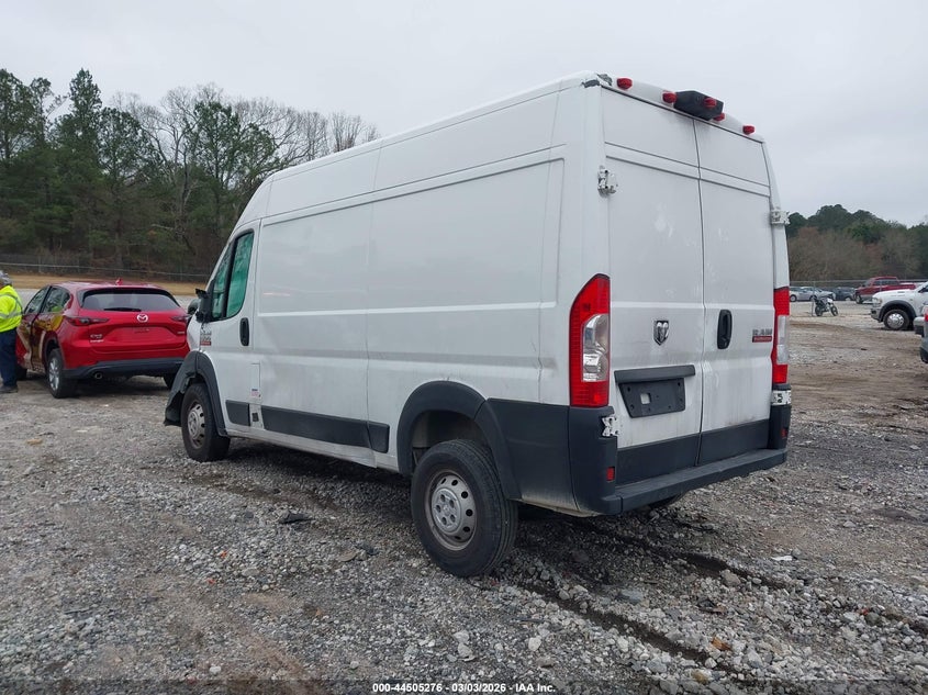 Vin: 3c6trvbg2ke553132, lot: 45002032, ram promaster 1500 high roof 136 wb 20193