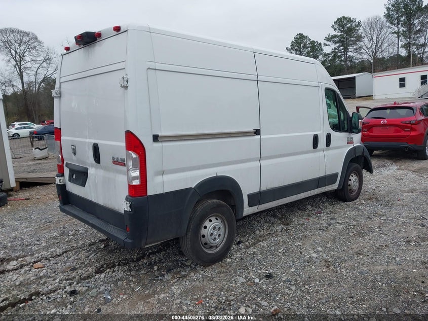 Vin: 3c6trvbg2ke553132, lot: 45002032, ram promaster 1500 high roof 136 wb 20194