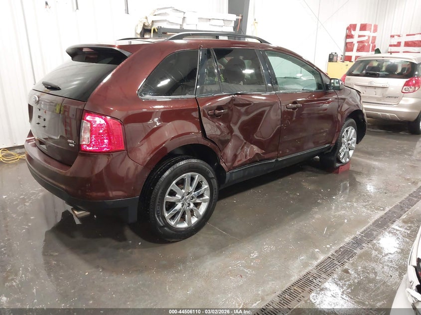 2012 Ford Edge 3.5 Sel brown Lot 111044506110 Vin 2FMDK4JC5CBA69826