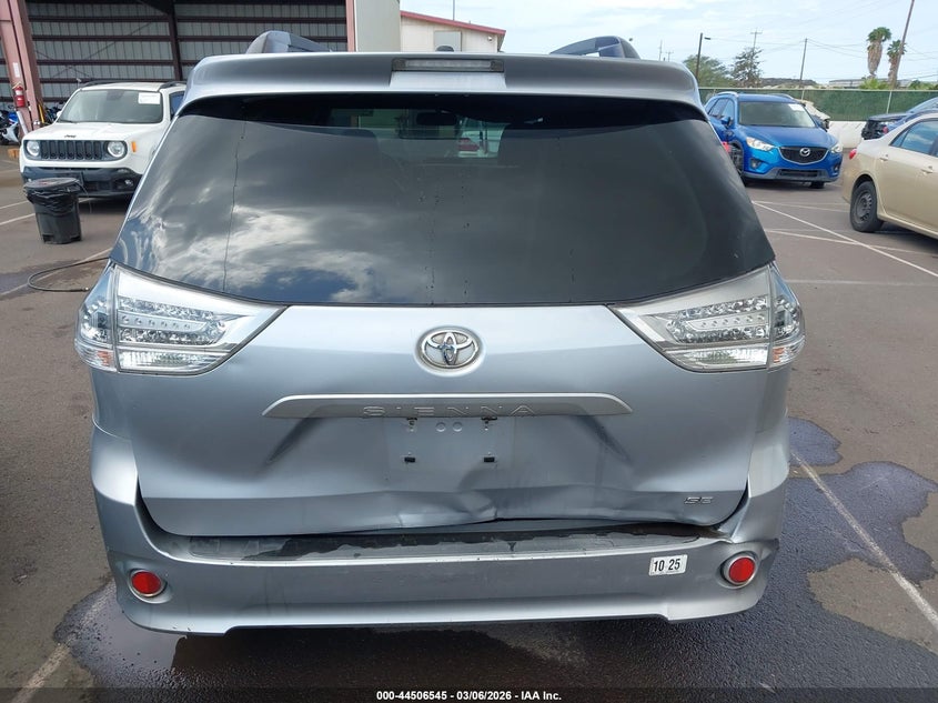 2012 Toyota Sienna 3.5 Se 8 Passenger blue Lot 111044506545 Vin 5TDXK3DC6CS229590