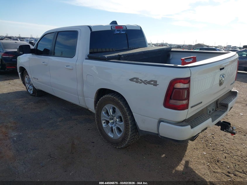 Vin: 1c6srfft2kn812514, lot: 45003331, ram 1500 big horn/lone star  4x4 5'7 box 20193
