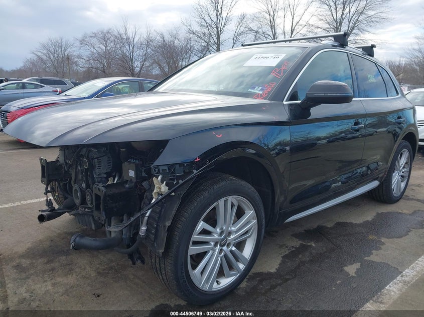 Vin: wa1bnafy0j2238850, lot: 45003505, audi q5 2.0t premium/2.0t tech premium 20182